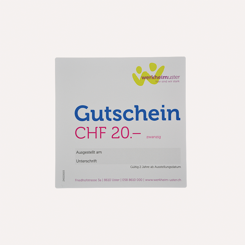 Gutschein 20.-