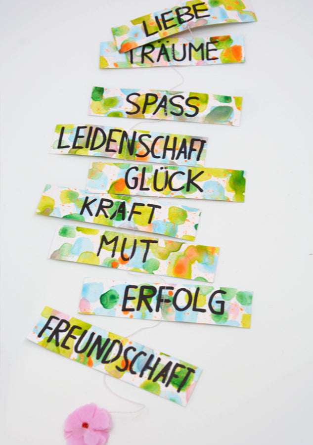 Girlande «Was ich dir wünsche»